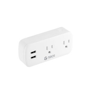 TOMACORRIENTE TEROS TE9102W SMART /2 TOMAS Y 2 PTOS. USB /WIFI 2.4GHZ /CARGA MAX. 3300W /APP TEROS