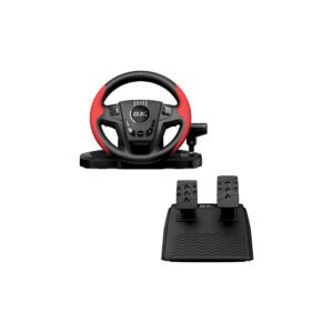 VOLANTE DE CARRERAS GENIUS SPEEDMASTER VIBRACION DOBLE MOTOR PC PS3 4