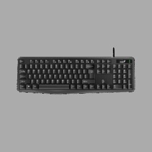 TECLADO GENIUS KB-117 NEGRO/USB/RESITENTE DERRAMES