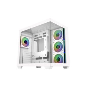 CASE COOLER MASTER/MID TOWER ELITE681 WHITE 1X120MM ARGB 3X120MM SIDE MOUNT 1XUSB TYPE C